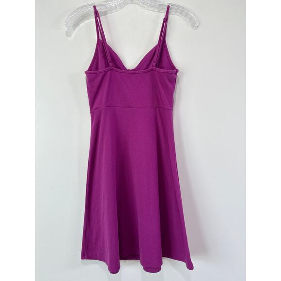 Y2K Milkmaid Babydoll Pink Ribbed Knit Skater Dress Size S Sleeveless Bodycon - Picture 10 of 10